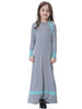 New Muslim Children Abaya Girls Long Dress Jubah