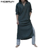 INCERUN Men Muslim Arab Kaftan