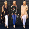 Muslim Abaya Dress Shirt Blouse Tops